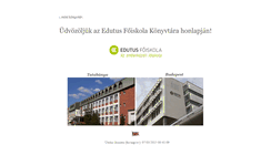 Desktop Screenshot of konyvtar.edutus.hu