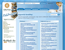 Tablet Screenshot of polihisztor.edutus.hu